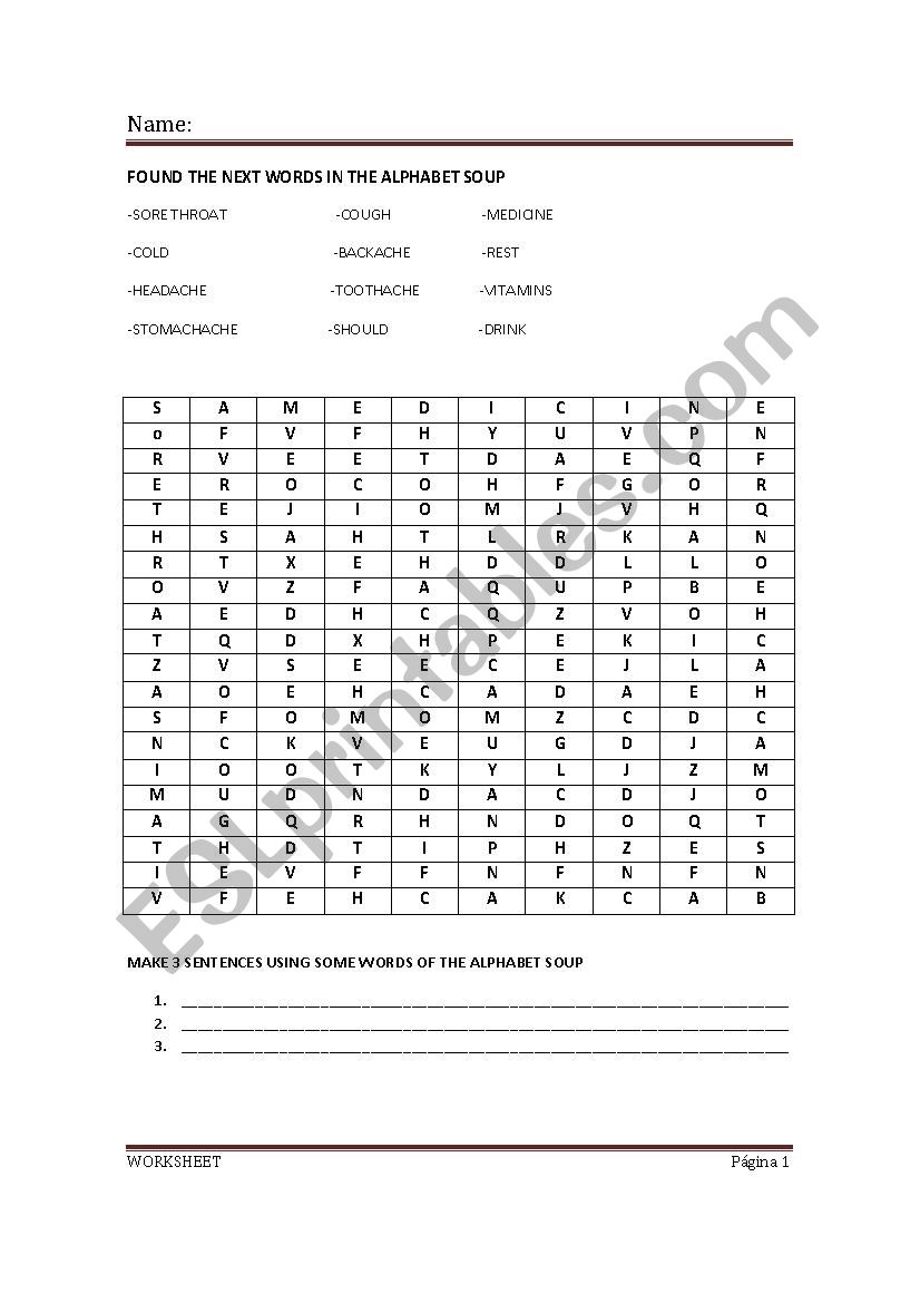 alphabet soup worksheet