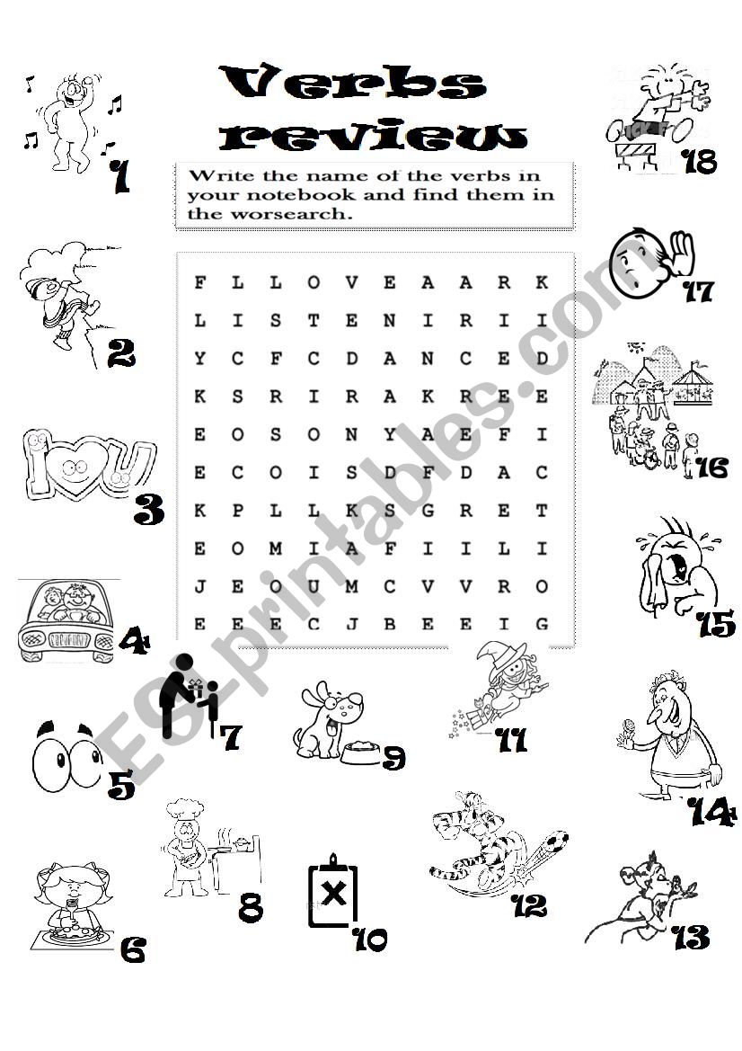 Verbs ESL Worksheet By Petite pq