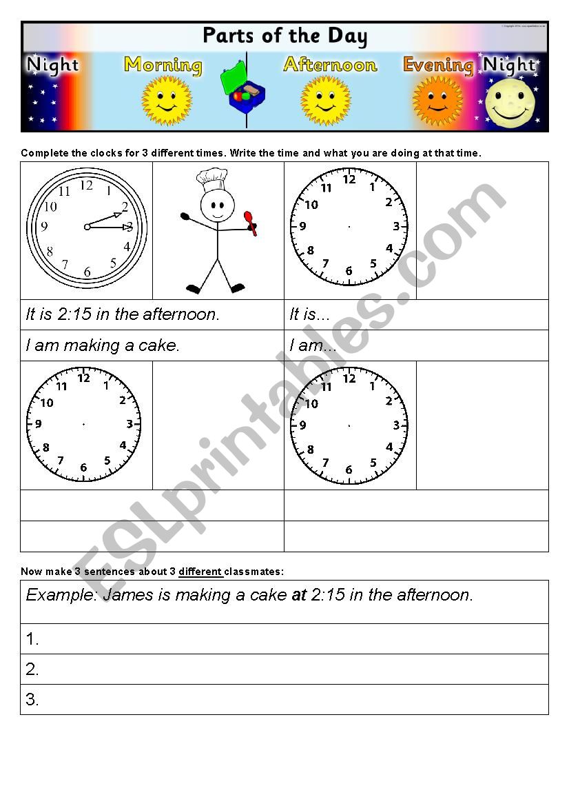 Time with Present Continuous/Progressive