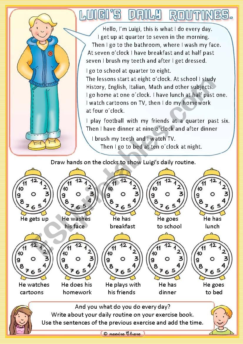 My day present simple. Daily Routine time. Daily Routine and time Worksheets. Daily Routines telling the time. Telling the time Daily Routine Worksheets.