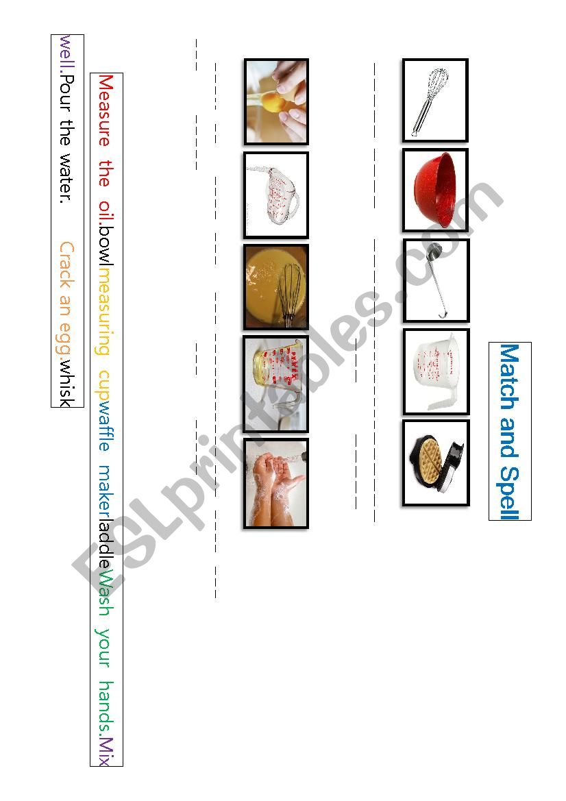 Waffles worksheet