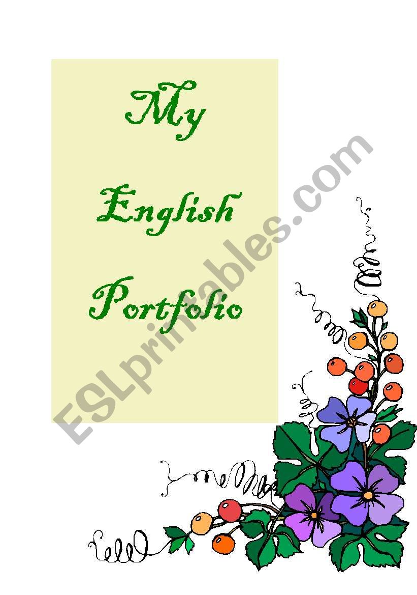 Set Of Ideas For Your Student S Portfolio Esl Worksheet By Katia Del Pilar