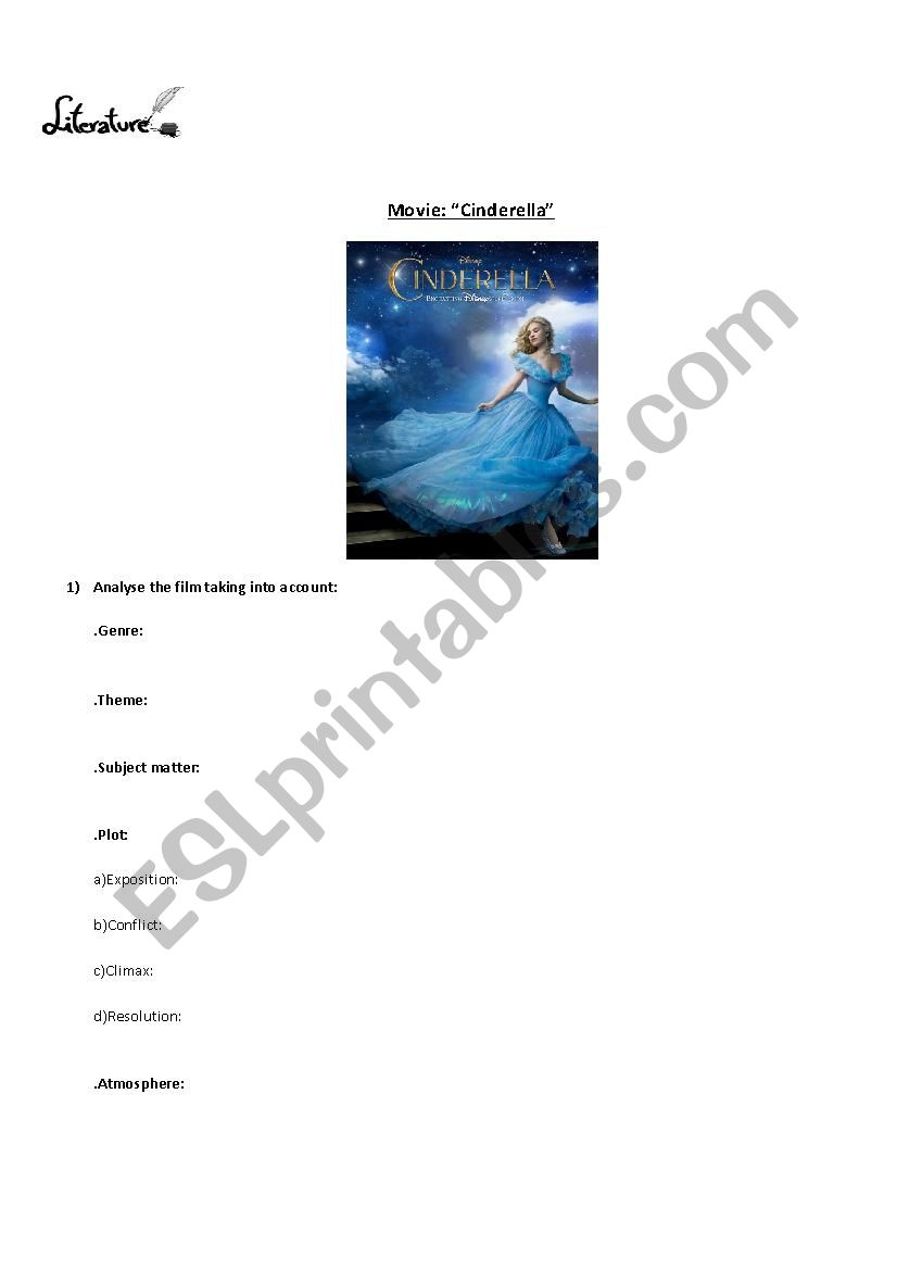Cinderella (2015)  worksheet