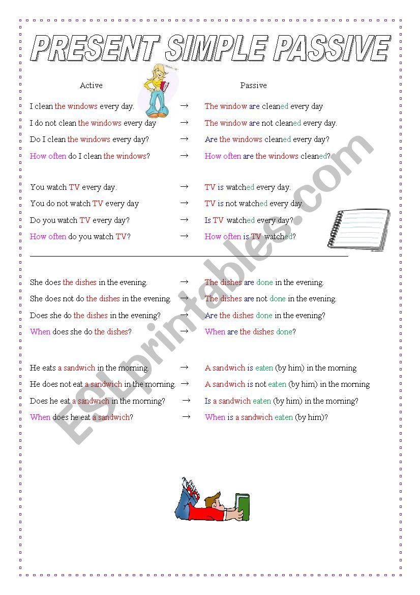 Present Simple Passive Activities Pdf Worksheets Joy My XXX Hot Girl