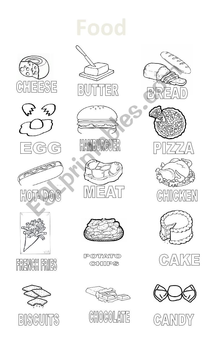 Food worksheet