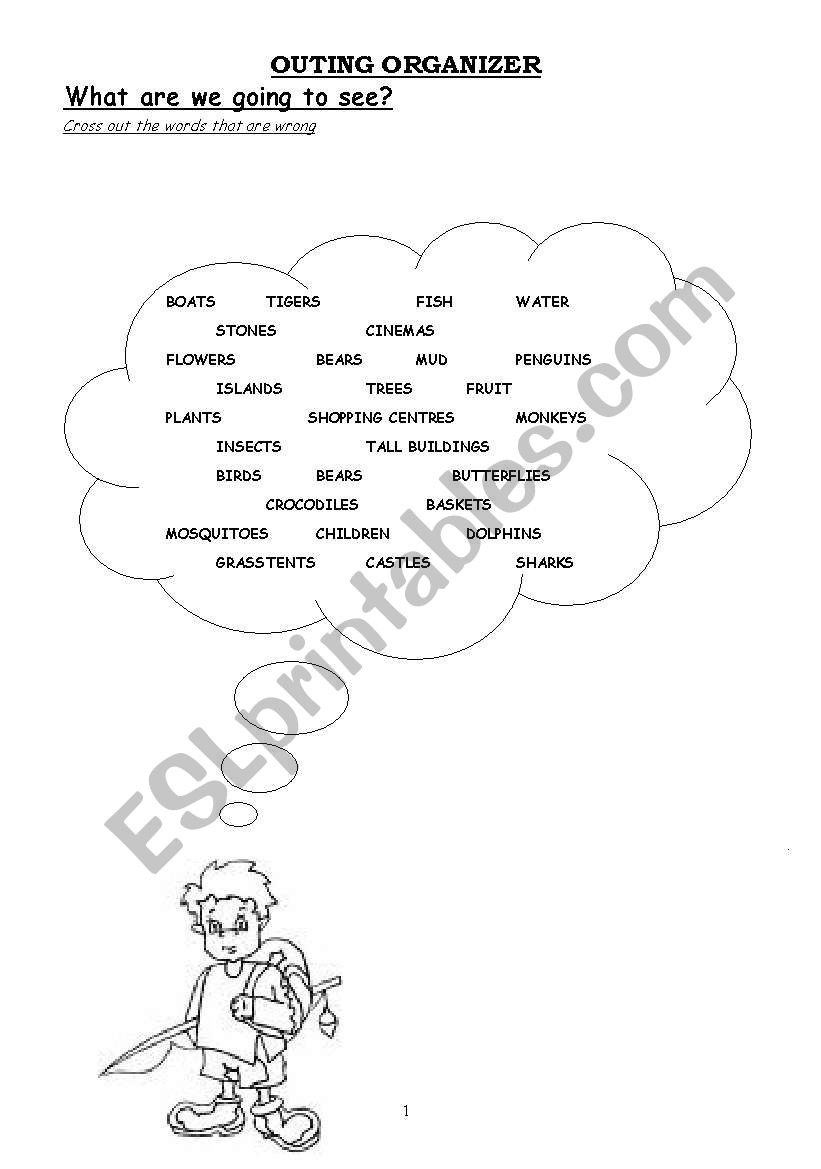 FIELD TRIP - Prediction worksheet