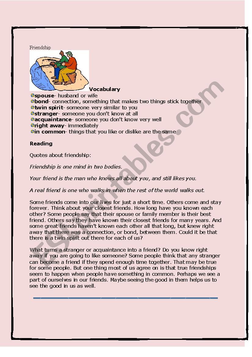 present simple tense reading activity