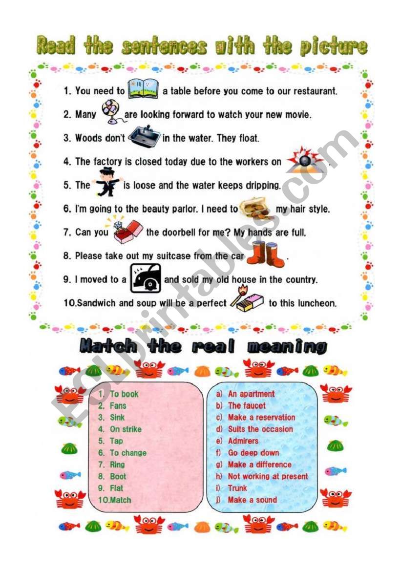  Funny Sentences ESL Worksheet By Micah