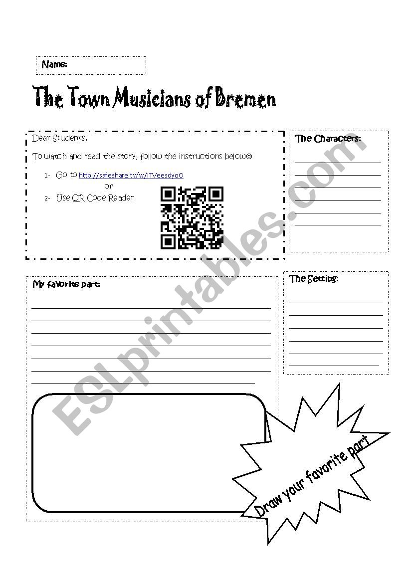 The Bremen Town Musicians worksheet