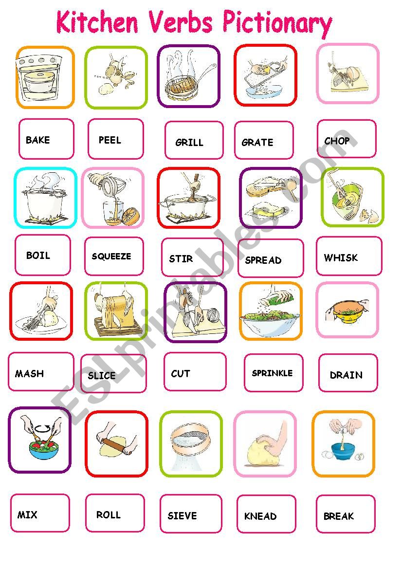 kitchen-verbs-pictionary-1-esl-worksheet-by-fatossworld