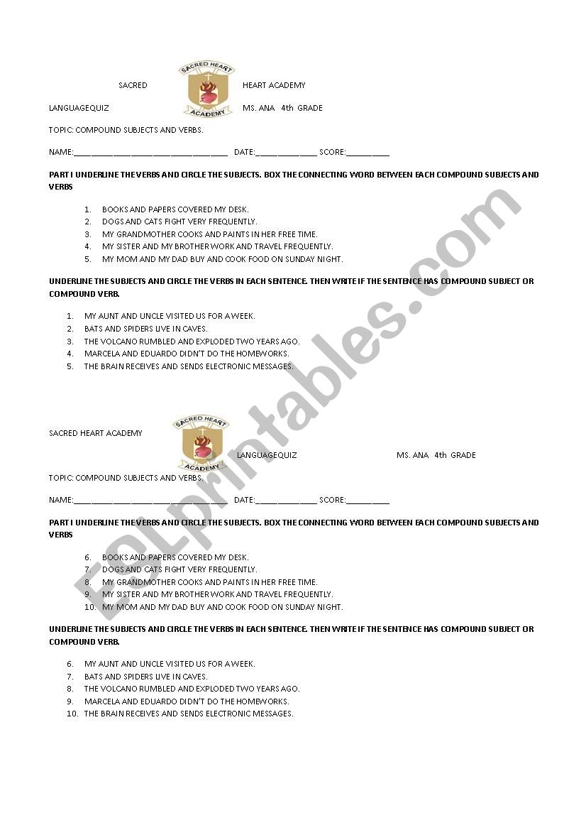 Language worksheet worksheet