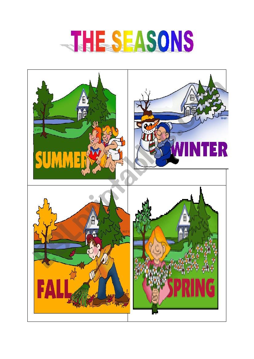 The Seasons worksheet