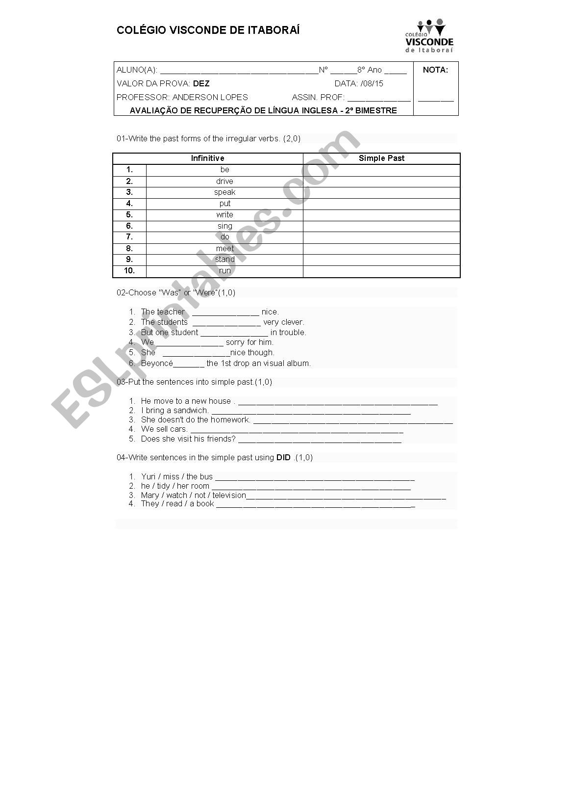 birthd worksheet