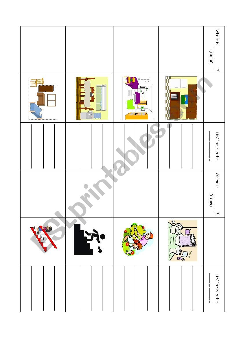 Where is...? worksheet