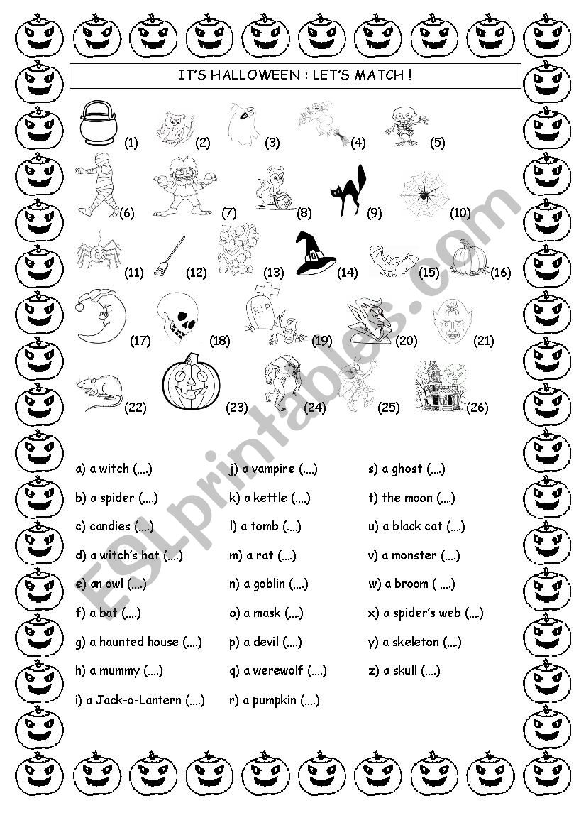 It´s Halloween soon - ESL worksheet by delph