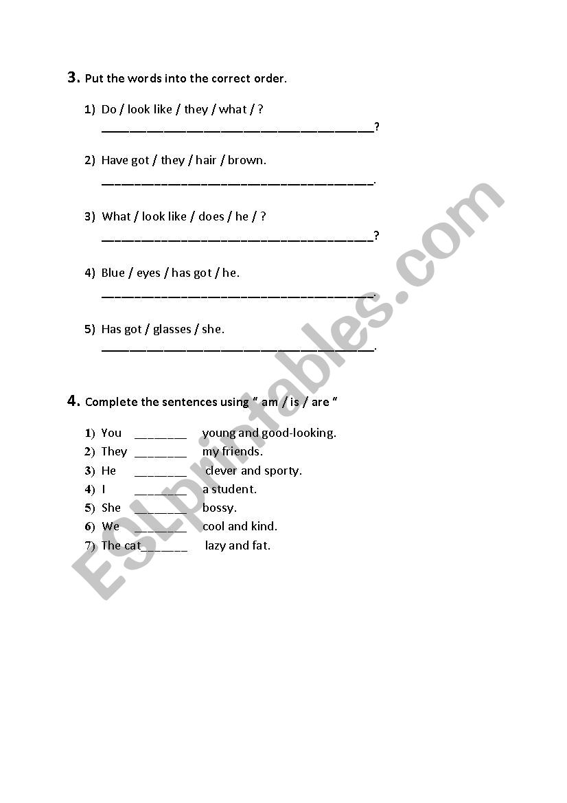 Revision Handouts worksheet