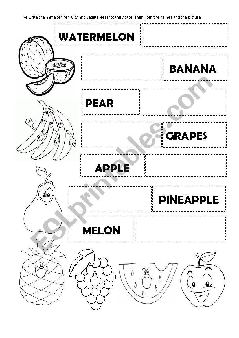 Food worksheet