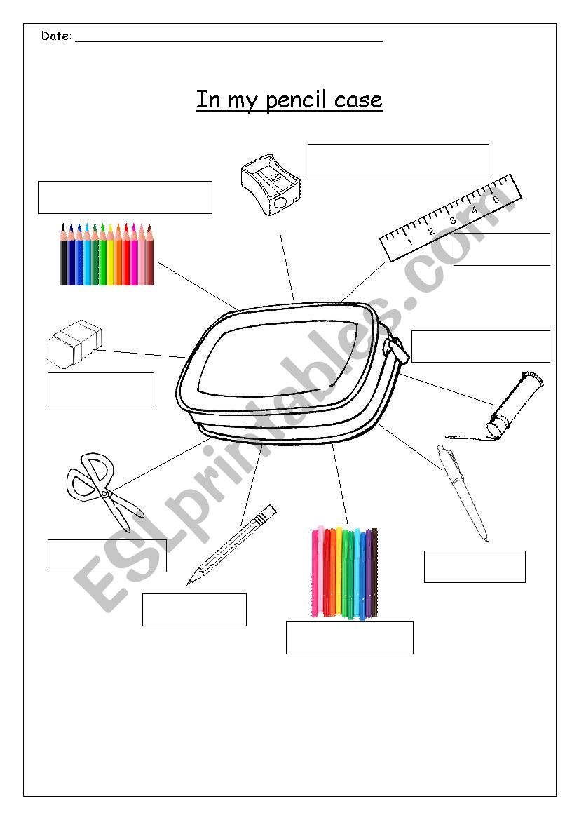 In my pencil case I have got worksheet