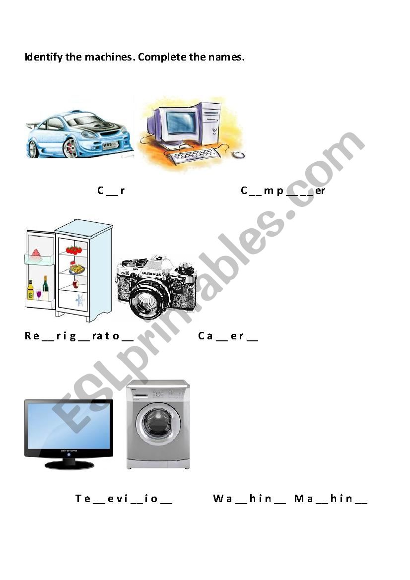 Computer parts and peripherals, different machines