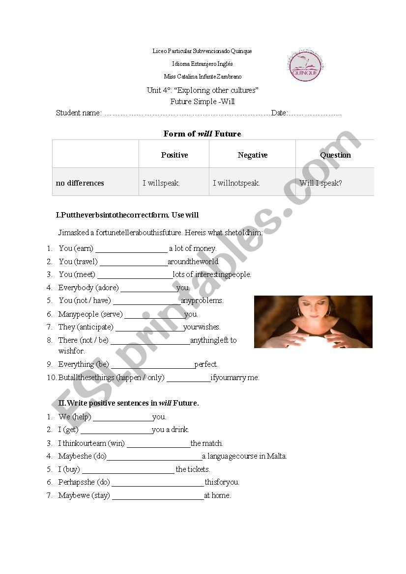 will  worksheeets worksheet