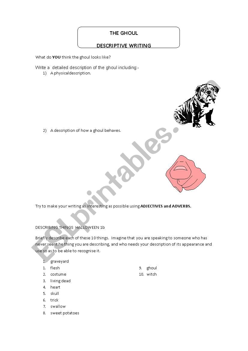 A poem for Halloween worksheet