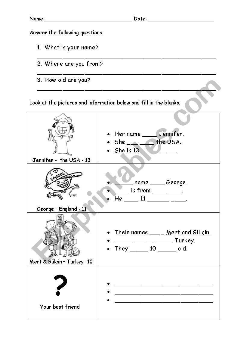 name, country, age with ´she,he,they´ pronouns - ESL worksheet by bburcu