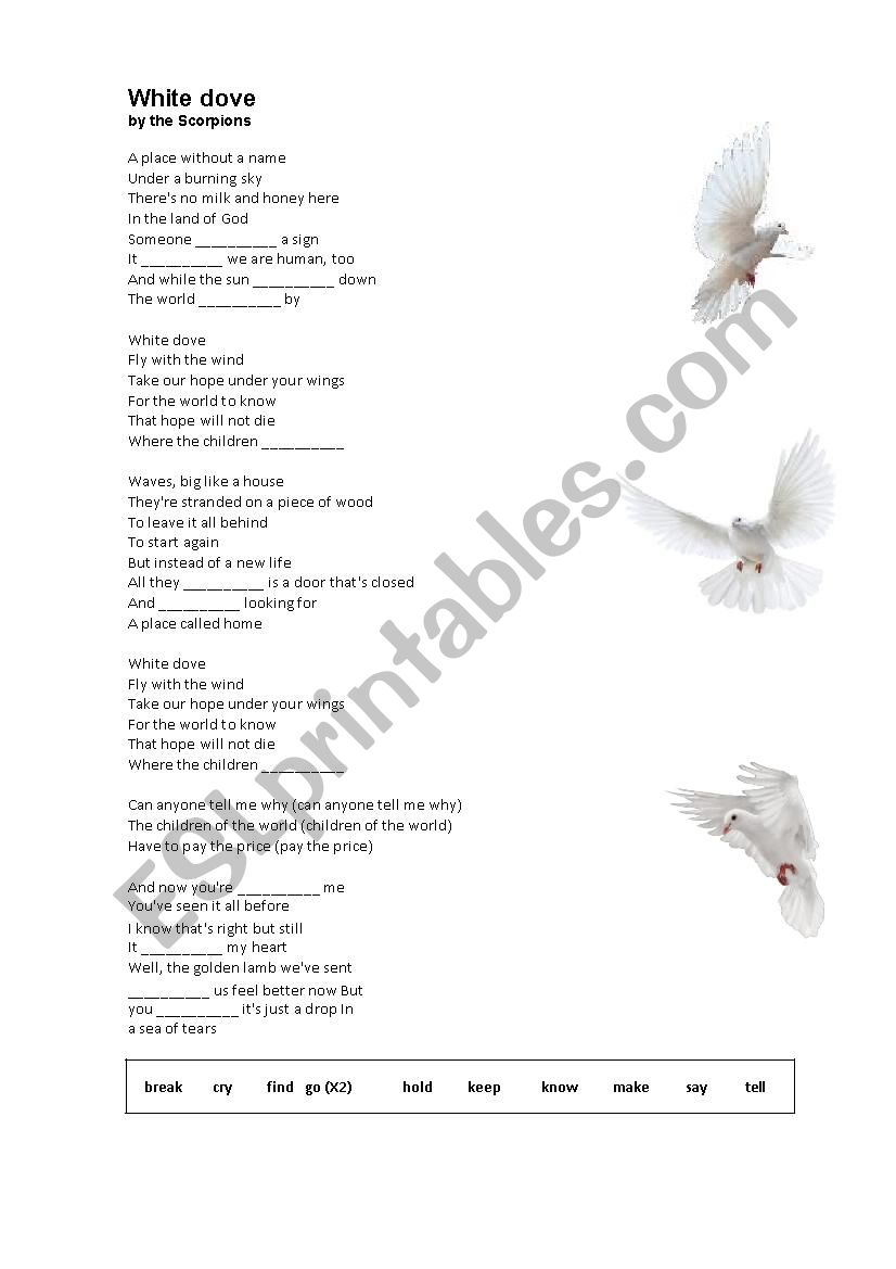 Song Worksheet 