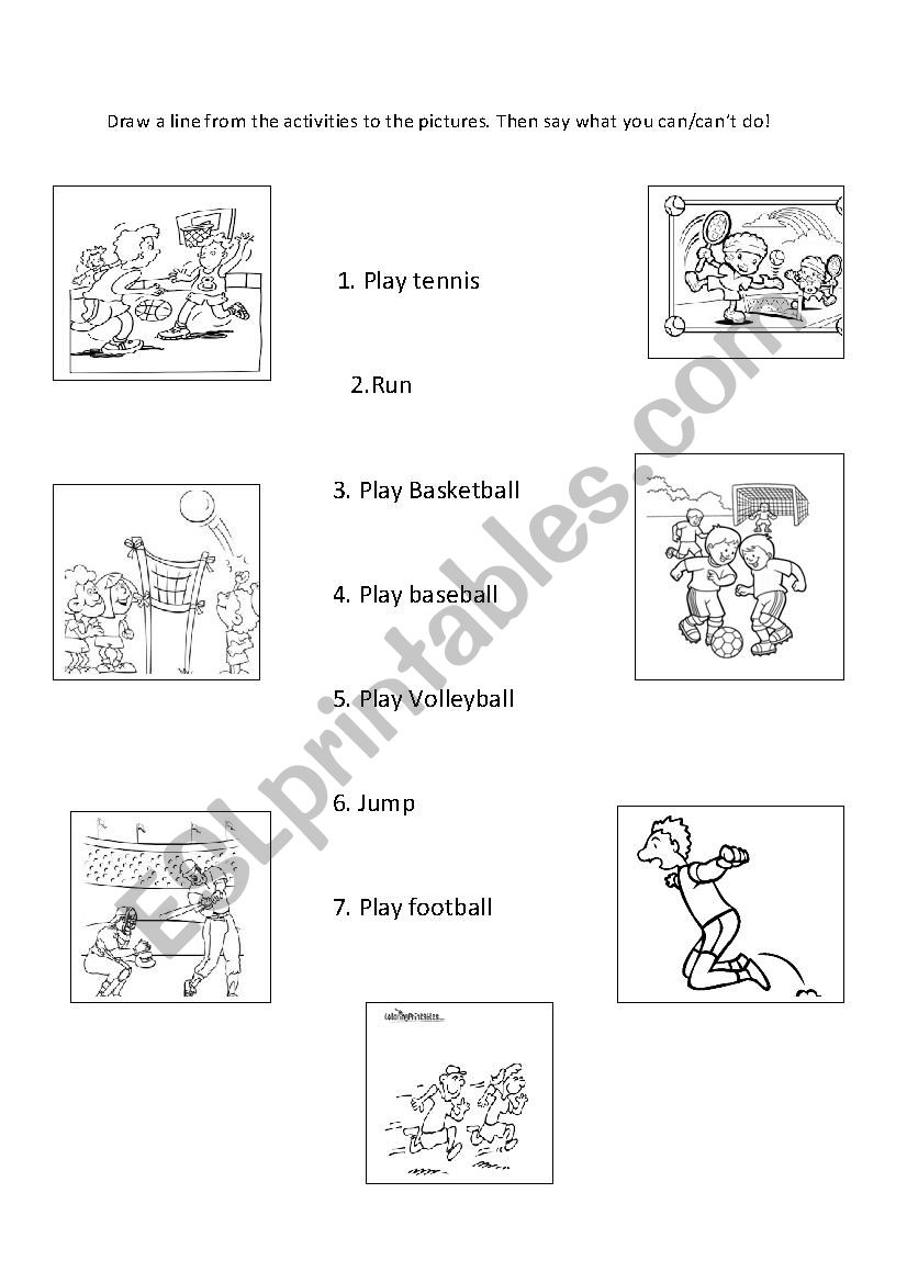 Sports worksheet