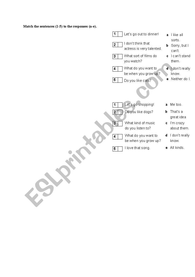 professions worksheet