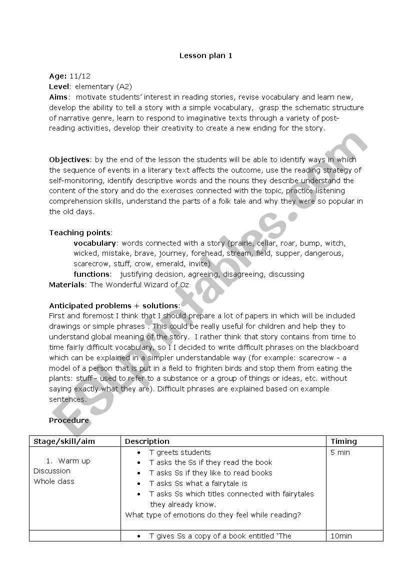 American Literature worksheet