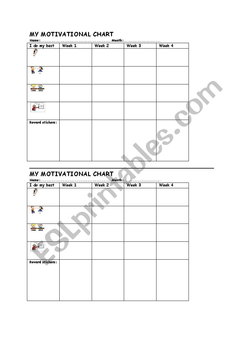 Motivational chart/classroom behaviour chart/rhyming rules