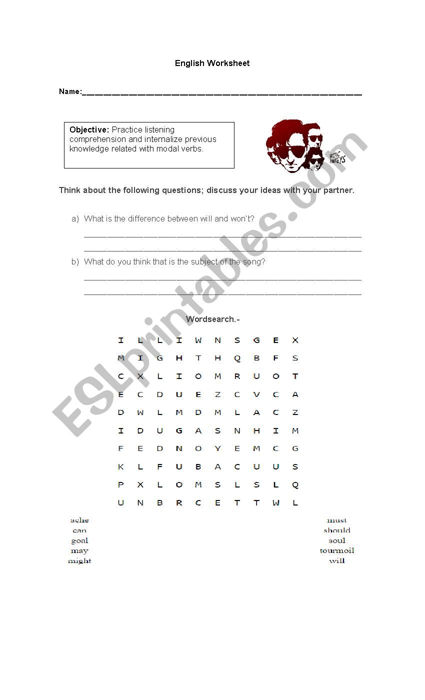 No buses Arctic Monkeys  worksheet