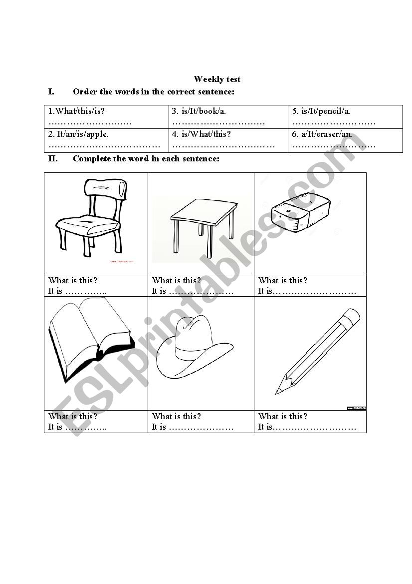 What is this? - ESL worksheet by phamxuantruong