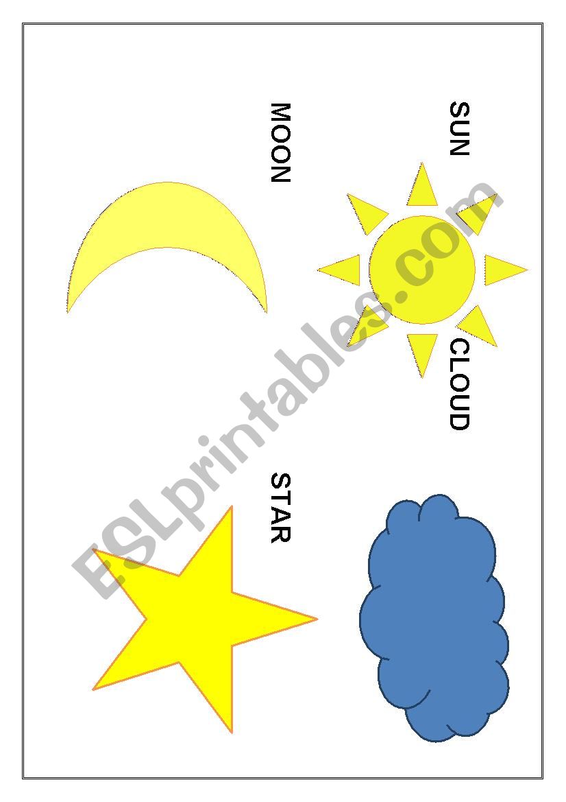 sky and time of day worksheet