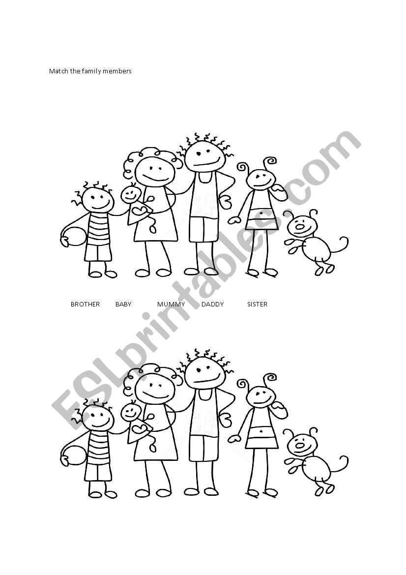 Family for begginers worksheet