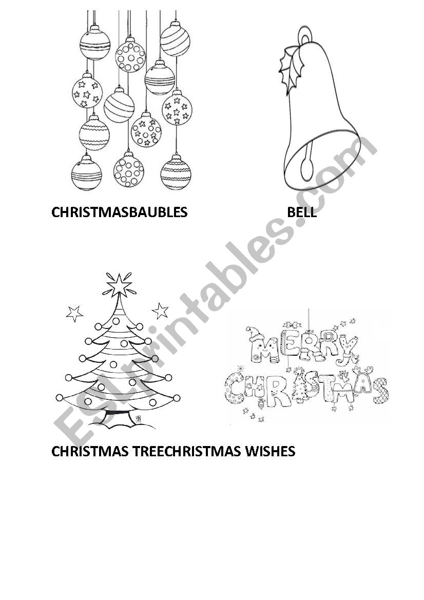 Christmas vocabulary - ESL worksheet by werryc