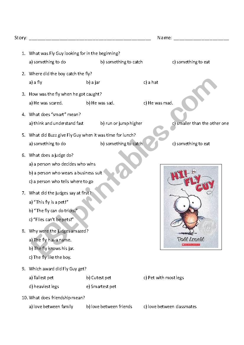 Fly Guy Printables Printable Word Searches