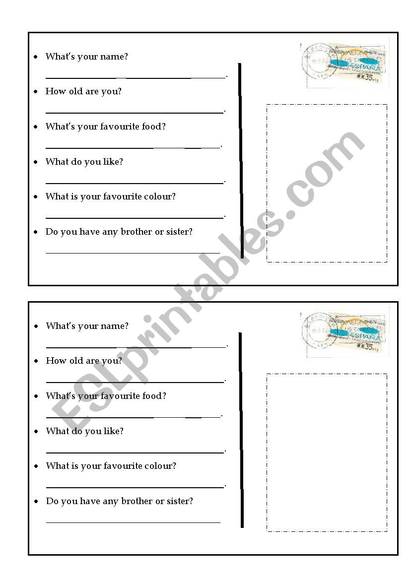 introduce yourself worksheet