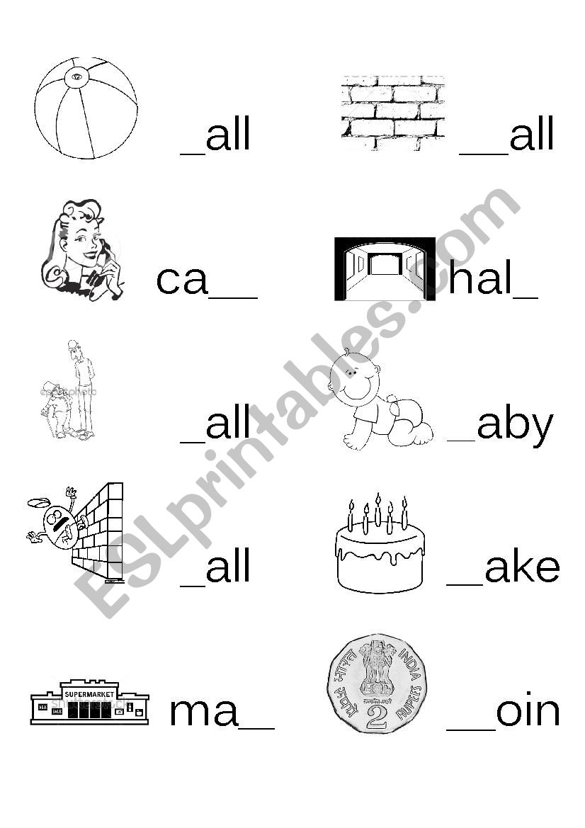 Fill In The Missing Letter 4 Letter Words With Pictures Part 1 ESL Worksheet By Prernasodani123