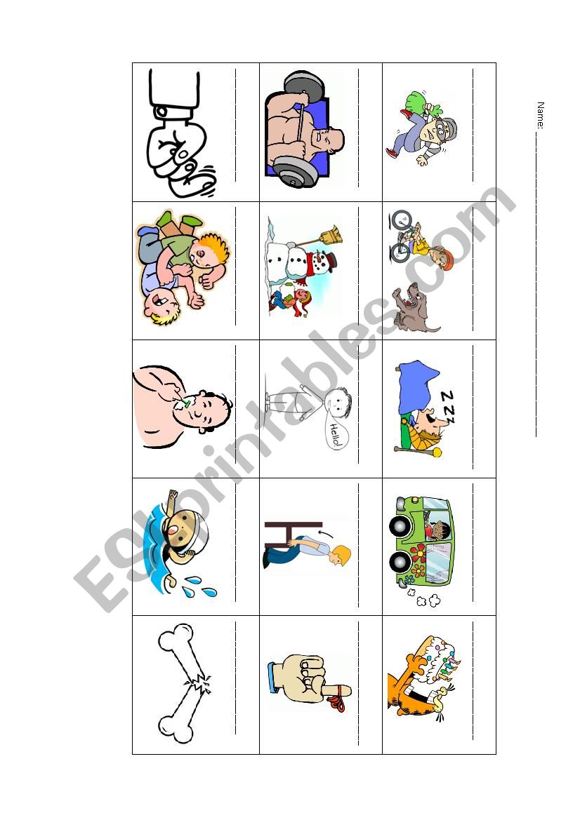 verbs in present and past worksheet