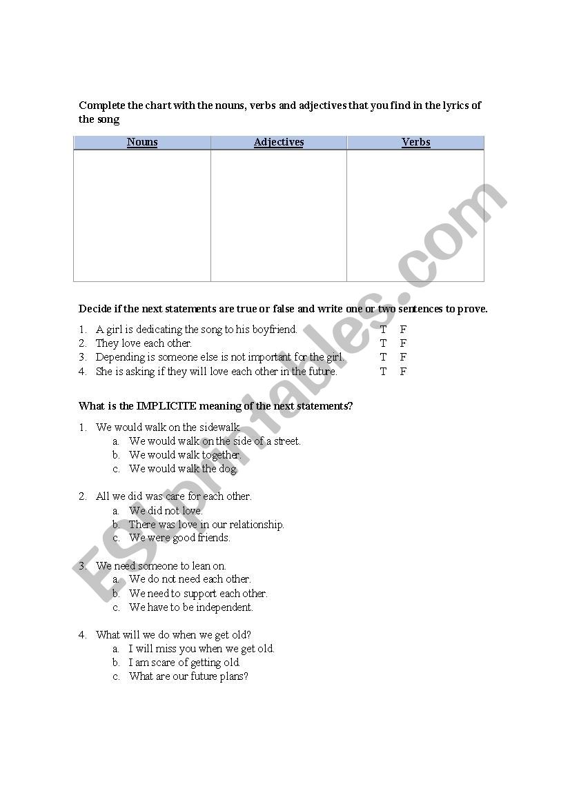 Lean On Major Lazer Worksheet Song Included Methodology Esl