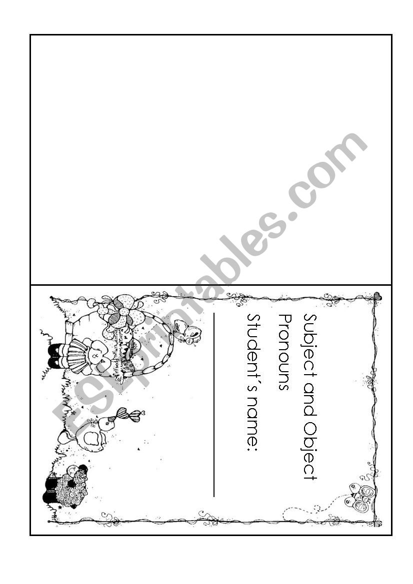 Subject and Object Pronouns worksheet