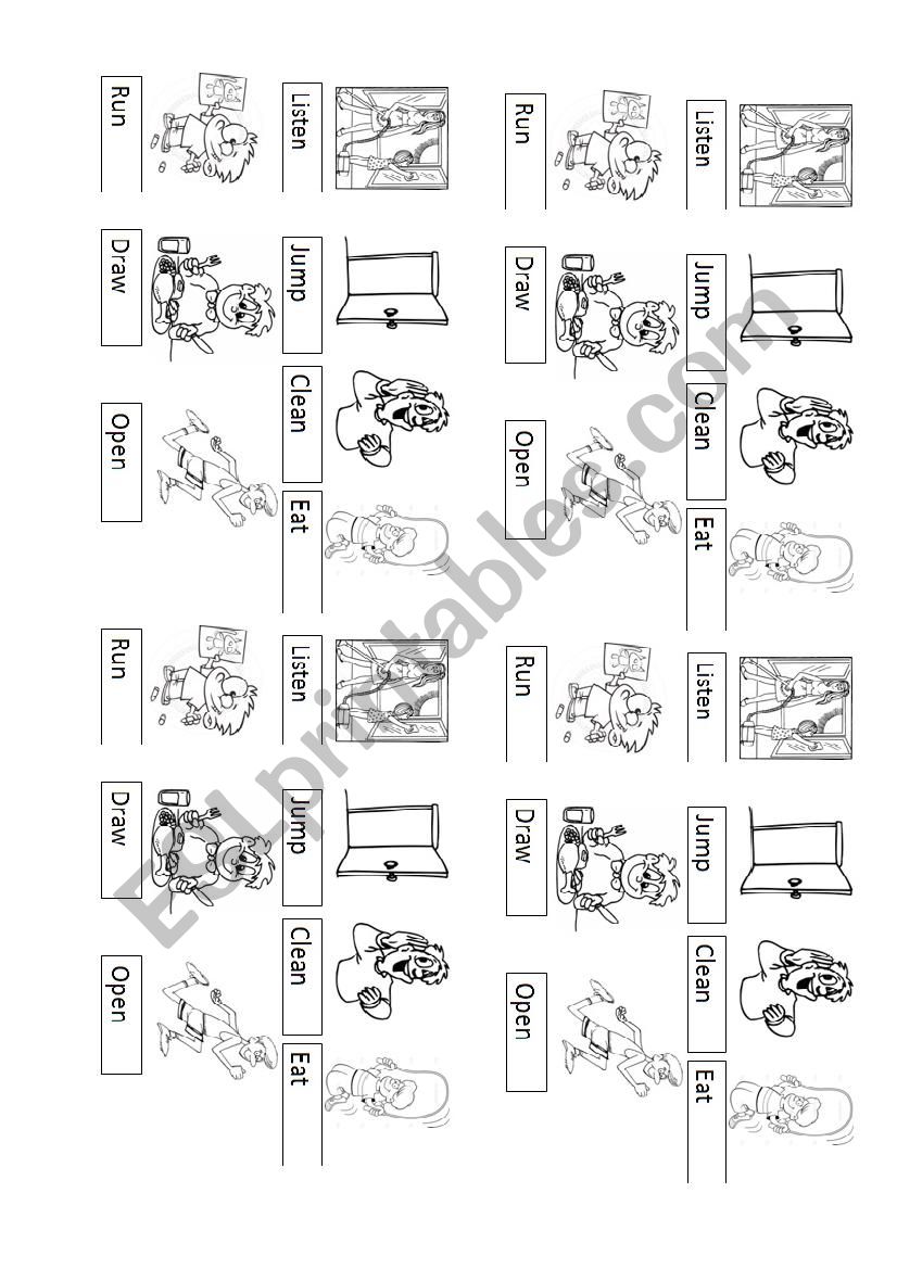 Order the correct name of activity - ESL worksheet by arely.mb