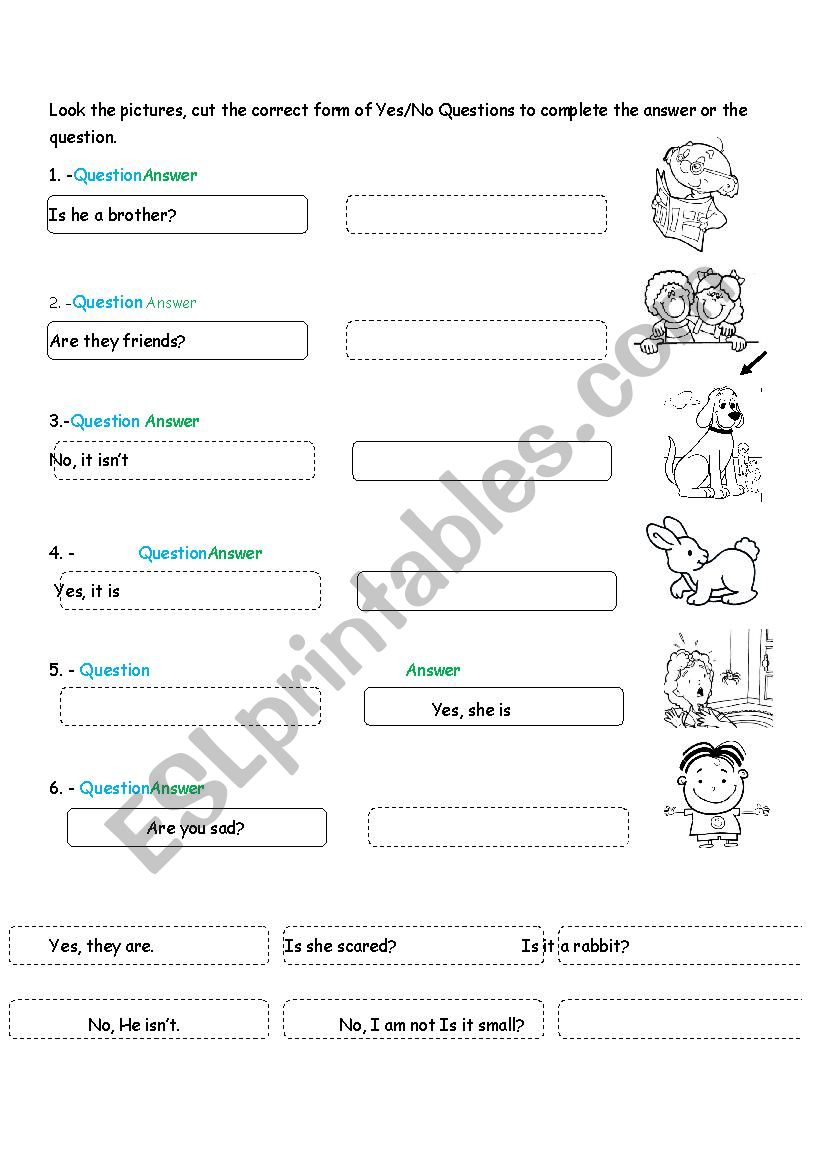 YES/NO QUESTIONS - ESL worksheet by kndy23