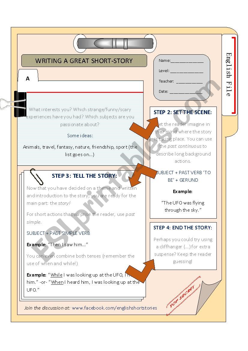 Creative Writing Guide worksheet