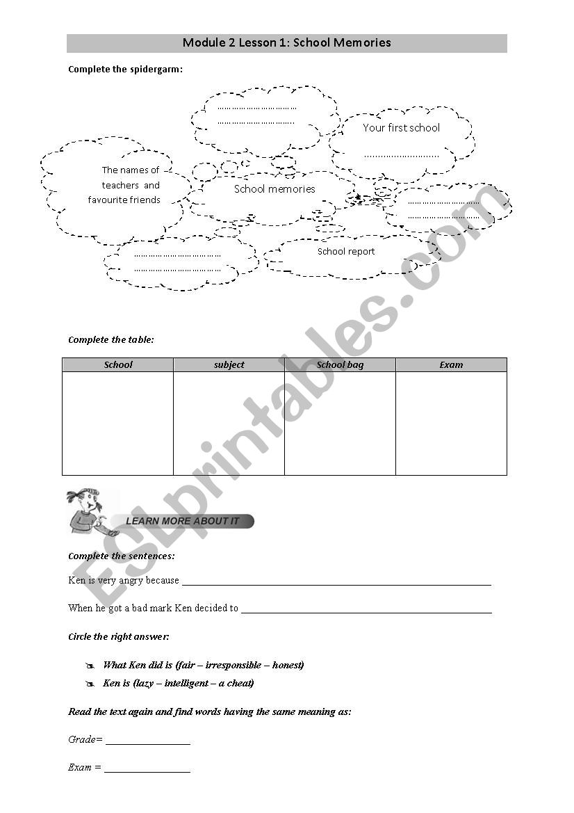 unit 2 education worksheet