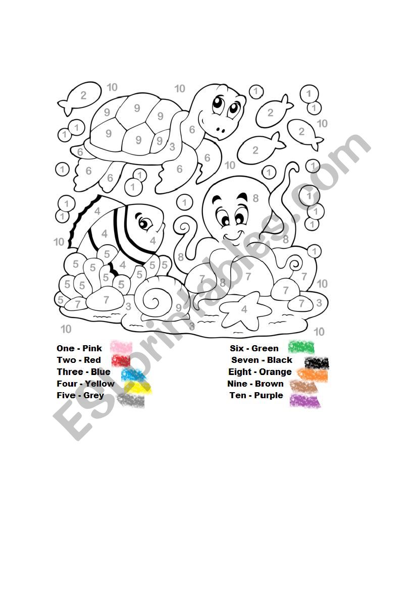 Learn colours worksheet