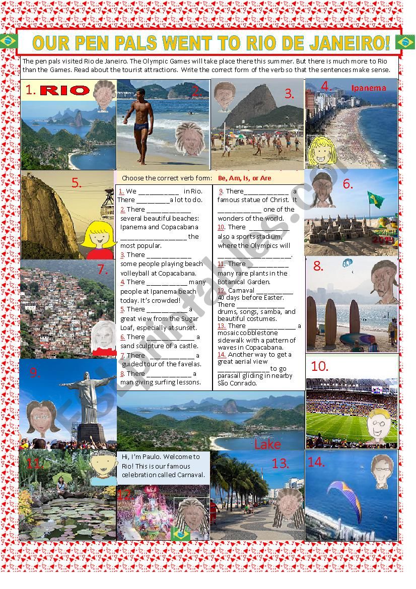 Our Pen Pals Went to Rio de Janeiro! -- There is, There are