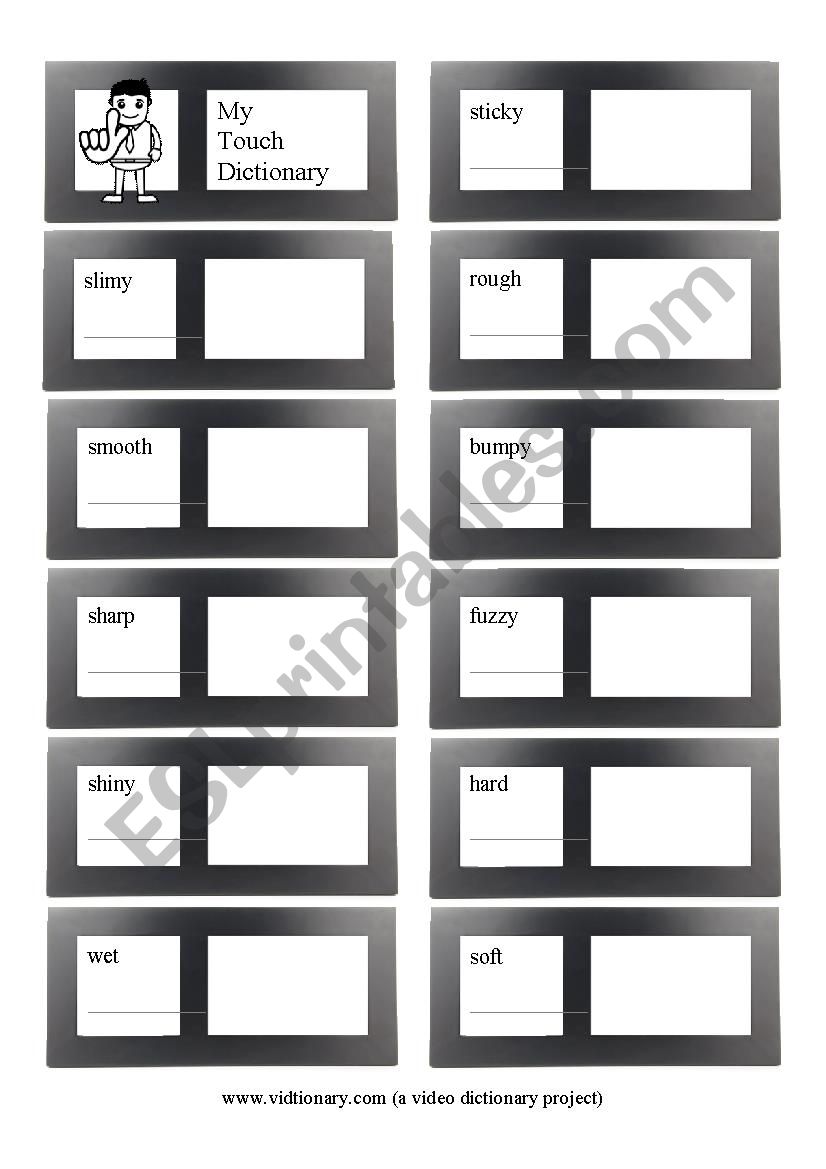 Touch Dictionary worksheet