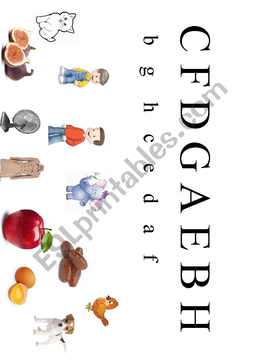 Letters and PICTURES worksheet